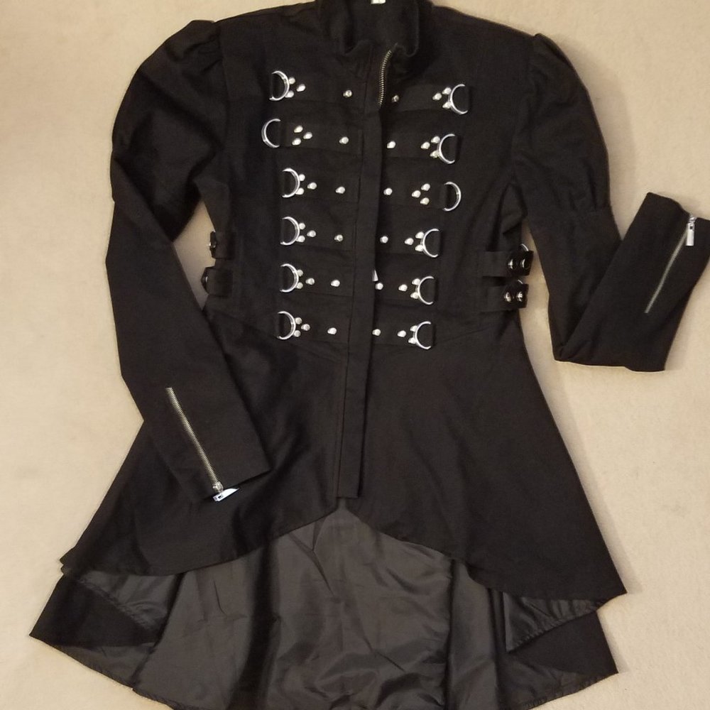 Women's Black Military Style Jacket